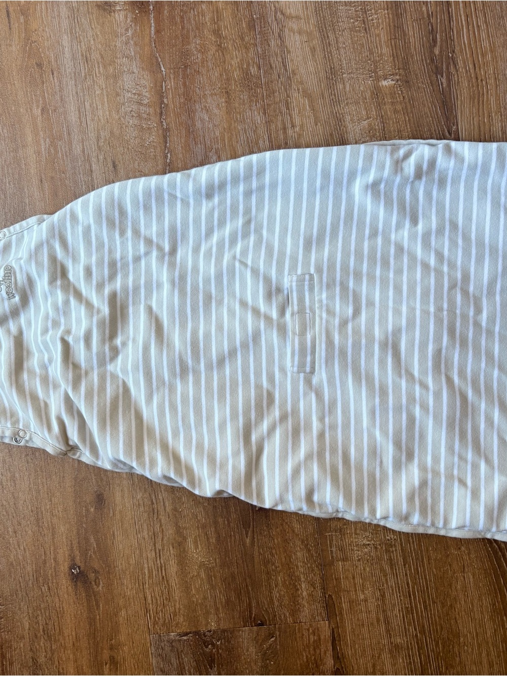 Striped Sleep Sack for Babies - Gray/White